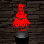 Hazbin Hotel Abel – 7 színű, színváltós 3D LED lámpa