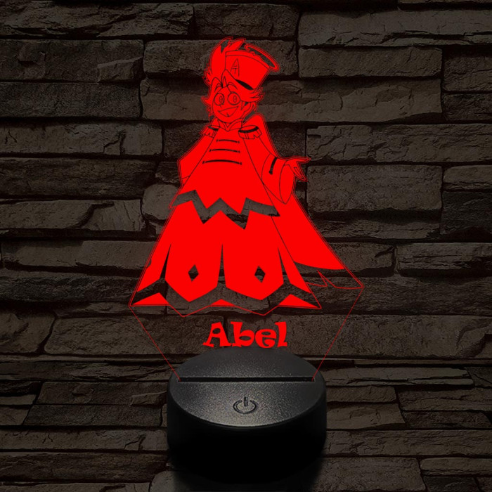 Hazbin Hotel Abel – 7 színű, színváltós 3D LED lámpa