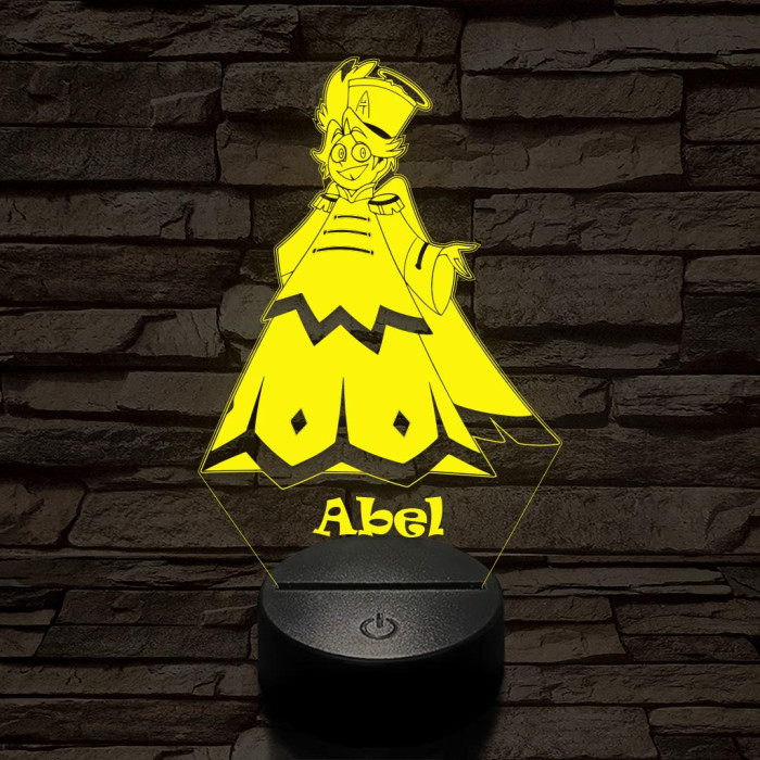 Hazbin Hotel Abel – 7 színű, színváltós 3D LED lámpa