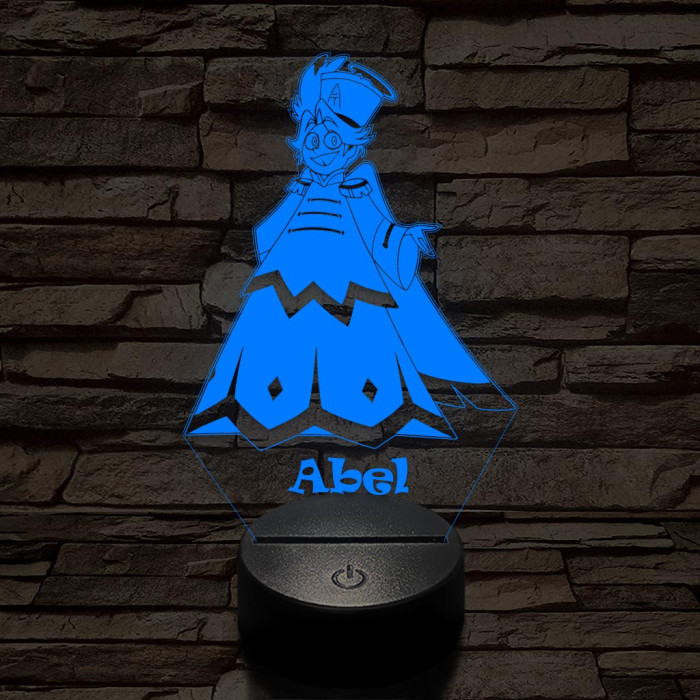 Hazbin Hotel Abel – 7 színű, színváltós 3D LED lámpa