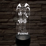 A Csodálatos Digitális Cirkusz Pomni – 7 színű, színváltós 3D LED lámpa