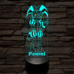 A Csodálatos Digitális Cirkusz Pomni – 7 színű, színváltós 3D LED lámpa