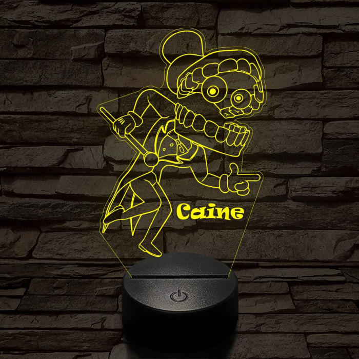 A Csodálatos Digitális Cirkusz Caine – 7 színű, színváltós 3D LED lámpa