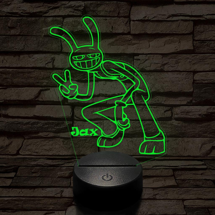 A Csodálatos Digitális Cirkusz Jax – 7 színű, színváltós 3D LED lámpa