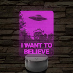 I want to believe 7 színű 3D led lámpa
