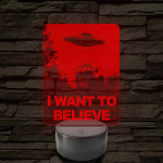 I want to believe 7 színű 3D led lámpa