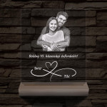 Fatalpas örökké házasok fotógravírozás 7 színű 3D led lámpa