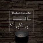 Kiegészítjük egymást! 7 színű 3D led lámpa