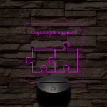 Kiegészítjük egymást! 7 színű 3D led lámpa