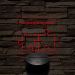 Kiegészítjük egymást! 7 színű 3D led lámpa