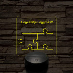 Kiegészítjük egymást! 7 színű 3D led lámpa