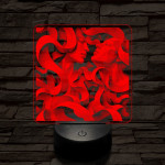 Összefonódás 7 színű valósághű 3D led lámpa