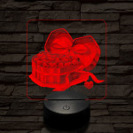 Szív bonbonok 7 színű valósághű 3D led lámpa