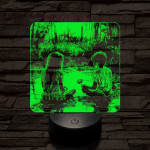 Régi szerelem 7 színű valósághű 3D led lámpa