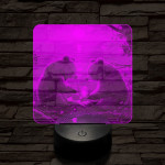Maci piknik 7 színű valósághű 3D led lámpa
