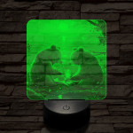 Maci piknik 7 színű valósághű 3D led lámpa