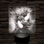 Elemi szerelem 7 színű valósághű 3D led lámpa