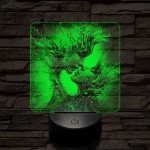 Elemi szerelem 7 színű valósághű 3D led lámpa