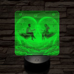 Szerelem buborék 7 színű valósághű 3D led lámpa