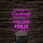 Csodaszép feleségnek - 7 színű, színváltós  3D led lámpa