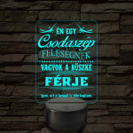 Csodaszép feleségnek - 7 színű, színváltós  3D led lámpa