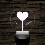 Közös fényünk - 7 színű, színváltós 3D LED lámpa