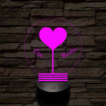 Közös fényünk - 7 színű, színváltós 3D LED lámpa