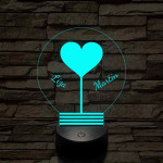 Közös fényünk - 7 színű, színváltós 3D LED lámpa