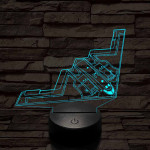 Lopakodó bombázó 7 színű 3D led lámpa