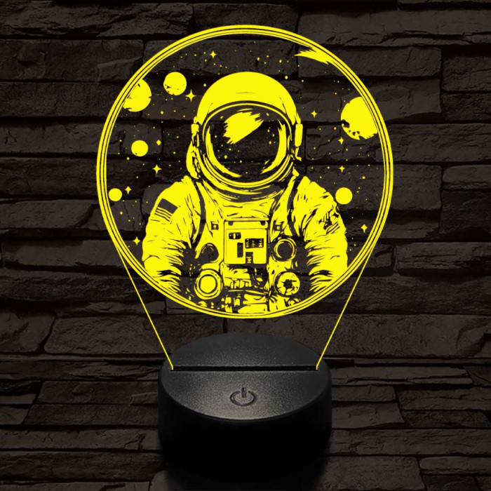 Űrhajós 3D led lámpa