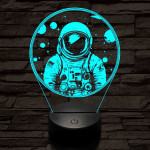 Űrhajós 3D led lámpa