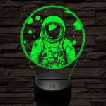 Űrhajós 3D led lámpa