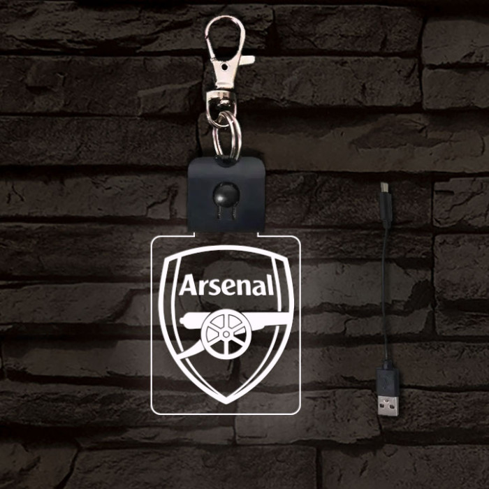 Arsenal világító LED-s kulcstartó