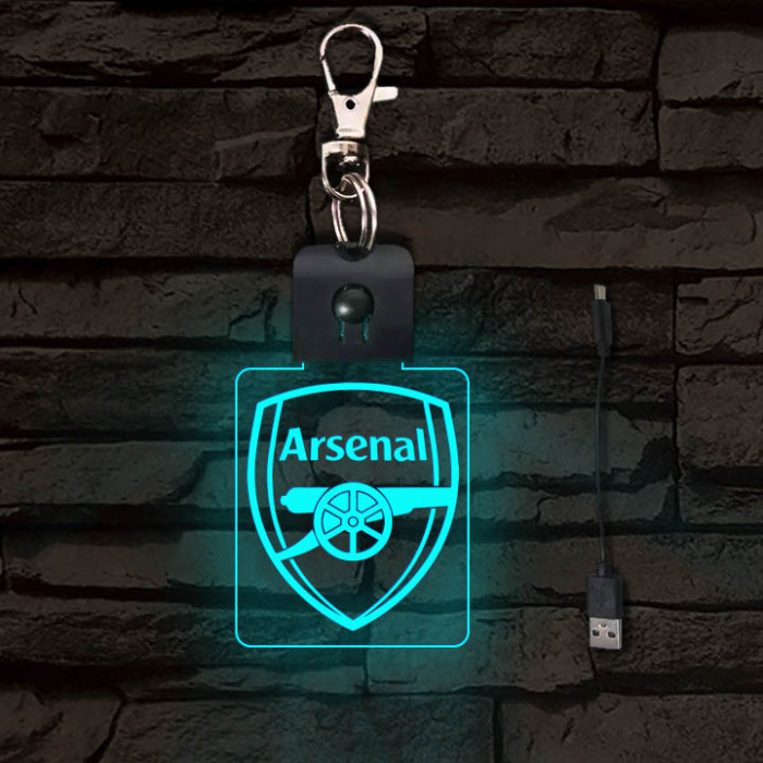 Arsenal világító LED-s kulcstartó