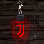 Juventus világító LED-s kulcstartó