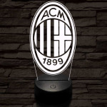AC Milan 3D led lámpa
