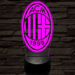 AC Milan 3D led lámpa