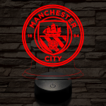 Manchester City FC 3D led lámpa