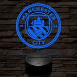 Manchester City FC 3D led lámpa