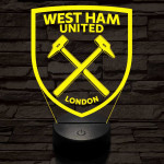 West Ham United FC 3D led lámpa