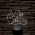 Rugby sisak 7 színű 3D led lámpa