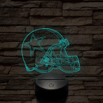 Rugby sisak 7 színű 3D led lámpa