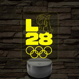 Olimpia 2028 7 színű 3D led lámpa