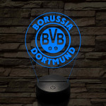 Borussia Dortmund logo 3D led lámpa