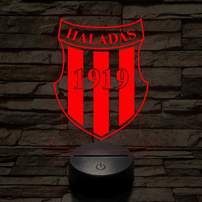 Haladás 7 színű 3D led lámpa