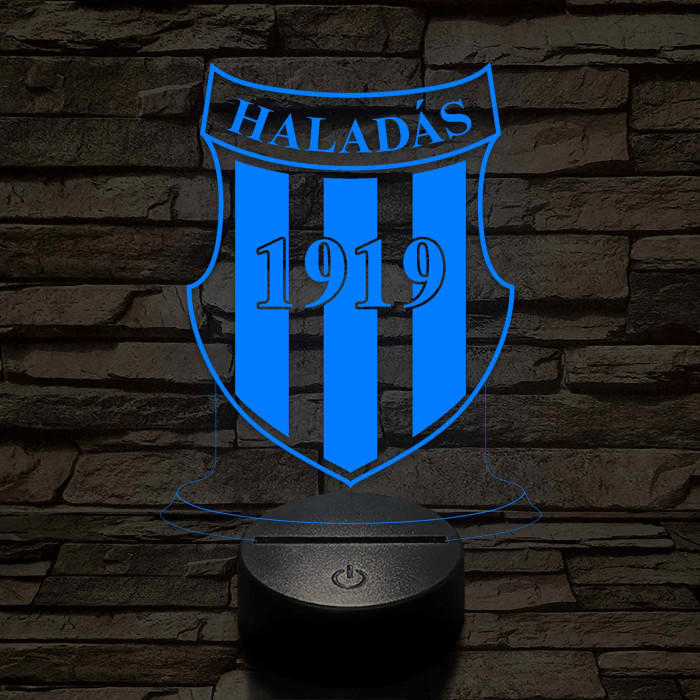 Haladás 7 színű 3D led lámpa