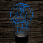 Röplabdás lány – Névvel és Számmal kérhető 7 színű 3D led lámpa