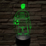 Focista fiú – Névvel és Számmal kérhető 7 színű 3D led lámpa
