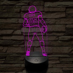 Amerikai Focista – Névvel és Számmal kérhető 7 színű 3D led lámpa