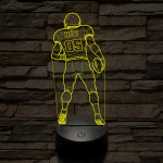 Amerikai Focista – Névvel és Számmal kérhető 7 színű 3D led lámpa